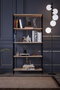 Hanah Home Verona Estantería Negro y Pino Atlántico